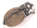 Feldflasche Wehrmacht, stark gebraucht, Leder zum Teil trocken