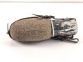 Feldflasche Wehrmacht, stark gebraucht, Leder zum Teil trocken