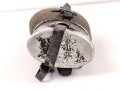 Feldflasche Wehrmacht, stark gebraucht, Leder zum Teil trocken