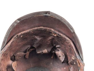 Bayern 1.Weltkrieg, feldgraue Pickelhaube für Mannschaften. Ungereinigter Fundzustand, datiert 1916
