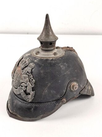 Bayern 1.Weltkrieg, feldgraue Pickelhaube für...