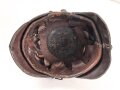 Bayern 1.Weltkrieg, feldgraue Pickelhaube für Mannschaften. Ungereinigter Fundzustand, datiert 1916