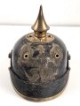Preussen , unvollständige Pickelhaube für Mannschaften. Kammerstück von 1888 , ungereinigt.