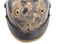 Preussen , unvollständige Pickelhaube für Mannschaften. Kammerstück von 1888 , ungereinigt.