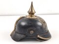 Preussen , unvollständige Pickelhaube für Mannschaften. Kammerstück von 1888 , ungereinigt.