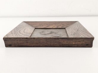 Kaiserreich, gerahmtes Metallrelief darstellend Generalfeldmarschall von Moltke. Maße des Rahmen 24,5 x 29cm