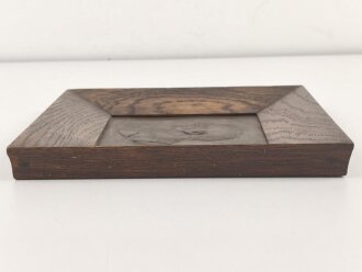 Kaiserreich, gerahmtes Metallrelief darstellend Generalfeldmarschall von Moltke. Maße des Rahmen 24,5 x 29cm