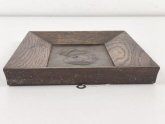 Kaiserreich, gerahmtes Metallrelief darstellend Generalfeldmarschall von Moltke. Maße des Rahmen 24,5 x 29cm