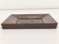 Kaiserreich, gerahmtes Metallrelief darstellend Generalfeldmarschall von Moltke. Maße des Rahmen 24,5 x 29cm