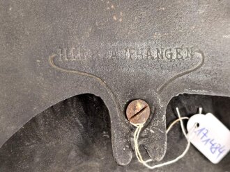 Kaiserreich,  Metallrelief darstellend von Hindenburg. Eisen verkupfert, Maße 32 x 46cm