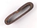 Schieber für ein Zweidornkoppel, braunes Leder, Innenmaß 59mm