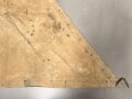 Sandfarbene Zeltbahn, meiner Meinung nach typisch deutsche Fertigung aus den 1930/40iger Jahren. Ungereinigtes Stück , keine Markierungen