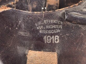 1.Weltkrieg, Pistolentasche für lange P08 datiert 1916. Modifiziert