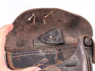 1.Weltkrieg, Pistolentasche für lange P08 datiert 1916. Modifiziert