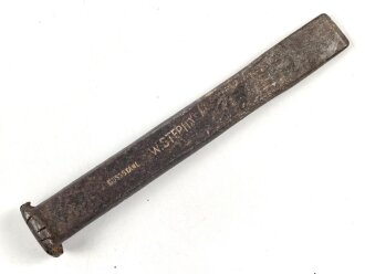 Meißel aus 1. Weltkriegssammlung, Markiert " Wagen 4390" Länge 20cm