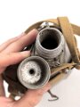 Feldflasche aus Leichtmetall ohne Markierung, erinnert stark an das italienische Modell