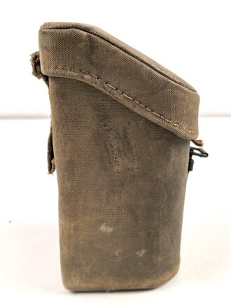 Optik / Richtkreis / Richtaufsatz Behälter aus stabilem Leinen. Gesamthöhe etwa 23,5cm. Mir nicht geläufig, Material höchstwahrscheinlich Russisch