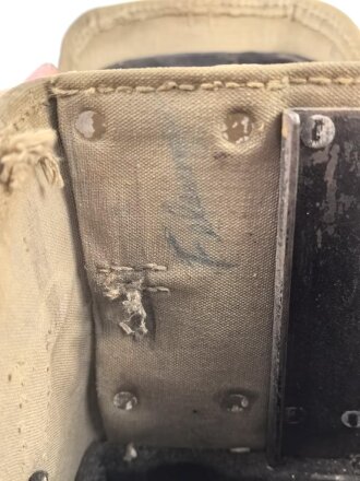 Optik / Richtkreis / Richtaufsatz Behälter aus stabilem Leinen. Gesamthöhe etwa 23,5cm. Mir nicht geläufig, Material höchstwahrscheinlich Russisch