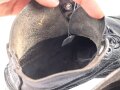 Paar unbenagelte Halbschuhe ohne Markierung. Ungereinigt, Sohlenlänge 28cm