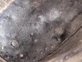 Paar unbenagelte Halbschuhe ohne Markierung. Ungereinigt, Sohlenlänge 28cm