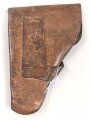 Pistolentasche, vermutlich ziviles Modell, Deckelbreite 11cm, Gesamthöhe 15,5cm
