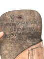 Pistolentasche, vermutlich ziviles Modell, Deckelbreite 11cm, Gesamthöhe 15,5cm