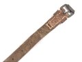 Schnallriemen  Wehrmacht, ungeschwärztes Leder Breite 1,9cm, Gesamtlänge 32cm