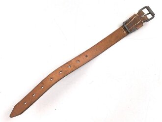 Schnallriemen  Wehrmacht, ungeschwärztes Leder Breite 1,9cm, Gesamtlänge 30cm