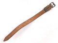 Schnallriemen  Wehrmacht, ungeschwärztes Leder Breite 1,9cm, Gesamtlänge 30cm