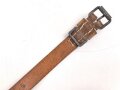 Schnallriemen  Wehrmacht, ungeschwärztes Leder Breite 1,9cm, Gesamtlänge 30cm