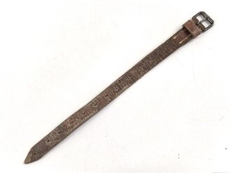 Schnallriemen  Wehrmacht, ungeschwärztes Leder...