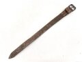 Schnallriemen  Wehrmacht, ungeschwärztes Leder Breite 1,9cm, Gesamtlänge 33cm