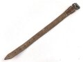 Schnallriemen  Wehrmacht, ungeschwärztes Leder Breite 1,9cm, Gesamtlänge 33cm