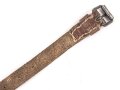 Schnallriemen  Wehrmacht, ungeschwärztes Leder Breite 1,9cm, Gesamtlänge 33cm