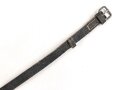 Schnallriemen  Wehrmacht, geschwärztes Leder Breite 1,7cm, Gesamtlänge 63cm
