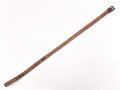 Schnallriemen  Wehrmacht, ungeschwärztes Leder Breite knapp 2cm, Gesamtlänge 75cm