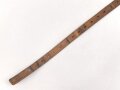 Schnallriemen  Wehrmacht, ungeschwärztes Leder Breite knapp 2cm, Gesamtlänge 75cm