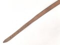 Schnallriemen  Wehrmacht, geschwärztes Leder Breite 2,5cm, Gesamtlänge 91cm, Kammerstück