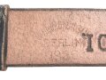 Schnallriemen  Wehrmacht, geschwärztes Leder Breite 2,5cm, Gesamtlänge 91cm, Kammerstück