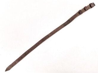 Schnallriemen  Wehrmacht, ungeschwärztes Leder...