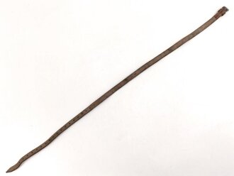 Schnallriemen  Wehrmacht, ungeschwärztes Leder Breite 1,8cm, Gesamtlänge 99cm