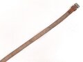 Schnallriemen  Wehrmacht, ungeschwärztes Leder Breite 1,8cm, Gesamtlänge 99cm
