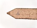 Schnallriemen  Wehrmacht, geschwärztes Leder Breite knapp 2cm, Gesamtlänge 135cm