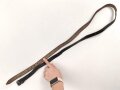 Schnallriemen  Wehrmacht, geschwärztes Leder Breite knapp 2cm, Gesamtlänge 150cm