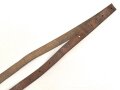 Schnallriemen  Wehrmacht, ungeschwärztes Leder Breite knapp 2cm, Gesamtlänge 144cm