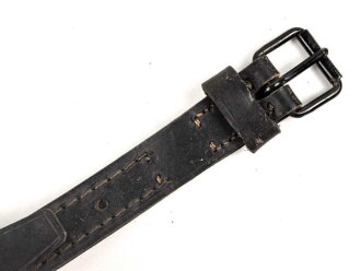 Schnallriemen  Wehrmacht, geschwärztes Leder...
