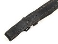 Schnallriemen  Wehrmacht, geschwärztes Leder Breite3cm, Gesamtlänge wie fotografiert 38cm