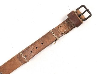 Schnallriemen  Wehrmacht, ungeschwärztes Leder...