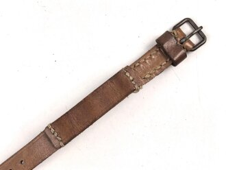 Schnallriemen  Wehrmacht, ungeschwärztes Leder...