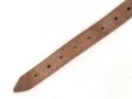 Schnallriemen  Wehrmacht, ungeschwärztes Leder Breite knapp 2cm, Gesamtlänge 30cm